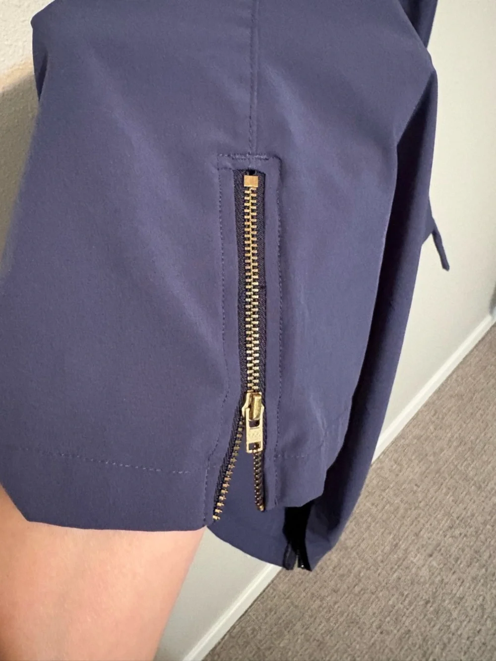 Albion Navy Drawstring Waist Midi Dress - Picture 9 of 10